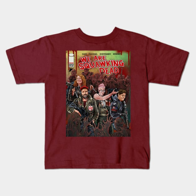 Kirk Manley/SQUAWKING DEAD Comic Book ART Kids T-Shirt by SQUAWKING DEAD